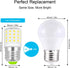 KEI D34L Refrigerator Bulb Replacement AC100-265V 3.5W Refrigerator Bulb Frigidaire Daylight White 600LM 4W Equivalent 40W Refrigerator Light Bulb...