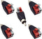5pcs Speaker Phono RCA Male to 2 Screw Terminal Female Strip Audio Video Spring Press Type Balum Connector Adapter (RCA M/AV F)...