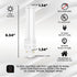 SLEEKLIGHTING | 10W LED PL Omni Bulb - Replaces 2 & 4 Pin, 26W Eq, 4000K Daylight, UL-Listed, 1000 Lumens, G24D/G24Q/GX24Q Base, 2-Pack, Ballast B...