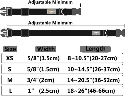 Blue Dog Collar Basic Adjustable Dog Collars for Puppy Small Medium Large Dogs Girls with Breathable Quick Release Nylon Pet Collar...