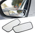Pack-2 HD Convex Wide Angle Looking Glass, 3.74" x 1.41" Rectangular Curved Blind Spot Mirror, General Motors Parking Aid Tool, Universal for Most...