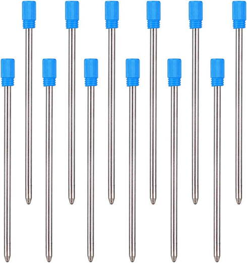 Penyeah D1/ 2.75" Ballpoint Pen Refills 4-in-1 Stylus/Diamond Stylus/Lighted Tip Pen/Led Pen Light or Other Brands,0.7mm Fine Point (Pack of 12, B...