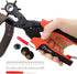 Professional Heavy Duty Belt Hole Puncher for Leather, Multi-Size Rotary Leather Hole Punch Tool Set with Ergonomic Handles for Easy, Precise Belt...