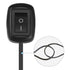 Paste Type Switch with Wires Cable:39.3inch Car Push Button Switch ON/Off DC12V Water Drop Shape DIY Car Switch Rocker Switch with Wires for Fog L...