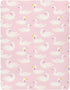Fitted Crib Sheets Pink Cute Swan Animals Stretchy Portable Playard Sheets for Baby Toddler, Breathable Soft Mini Crib Mattress 39 x 27 in for Boy...