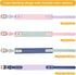 Pretty Jolly Waterproof PVC Dog Collar Colorful Soft Comfortable Pet Collars for Small Dogs Collars with Safe Adjustable Buckle Multicolor Dog Col...
