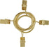 40 Pack Curtain Rings with Clips, Drapery Clips with Rings, Drapes Rings 1.26 in Interior Diameter, Fits up to 1 in Curtain Rod, Gold Color...