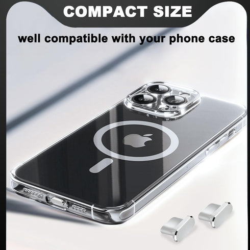4 Pack Designed for iPhone 15 Pro Max Plus USB C Anti Dust Plugs Charging Port Covers with 2 Plug Holders, Full Protection Caps Wireless Charging ...