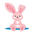Dr. Brown's Flexees Pink Bunny, Soft 100% Silicone Baby Teether, BPA Free, 3m+...