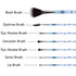 7 Pcs Stitch Makeup Brushes Set with Travel Cosmetic Bag Cartoon Cosmetic Eyelash Eyeshadow Brush for Her (7 Pcs/with makeup bag)...