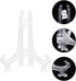 12pcs Photo Frame Stand Desk Easel Clear Monitor Stand Book Display Stand Acrylic Easels Novel Display Stand Plate Stands for Display Picture Fram...
