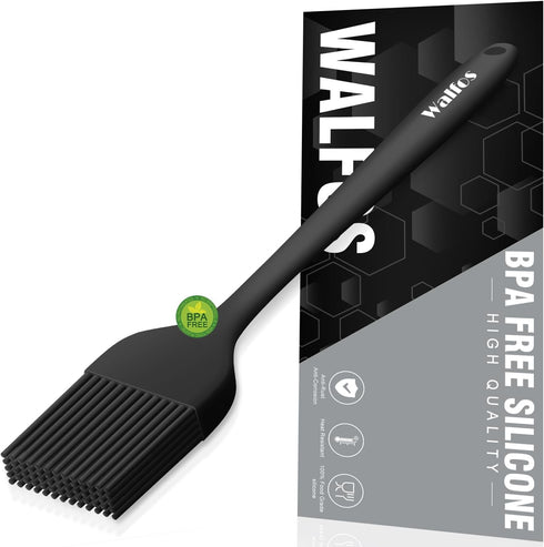 Walfos Silicone Basting Pastry Brush, Heat Resistant Pastry Brush, Perfect for Oil Butter BBQ Grill Baking Kitchen Cooking, Strong Steel Core and ...