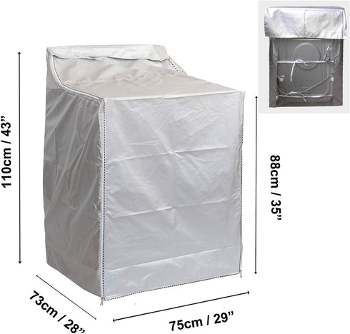 QLLY Washer/Dryer Cover for Top-loading Machine – Waterproof, Dustproof, Sun-Proof, W29”D28”H43” Suitable for most Washers/Dryers on US and Canadi...