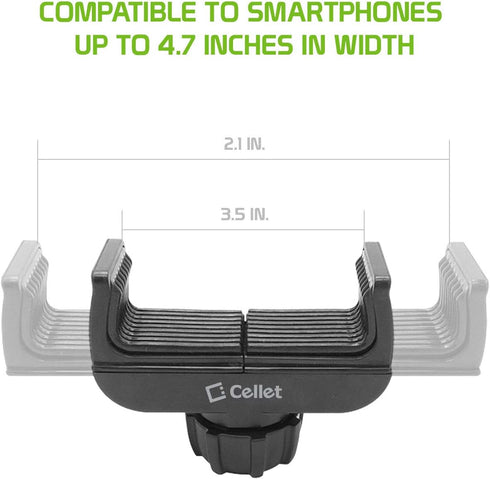 Cellet Sun Visor Phone Mount with 360 Degree Rotation Compatible with iPhone 12 Pro Max 12 Pro 12 11 Pro Max 11 Pro XR XS X Samsung Galaxy S20 Ult...