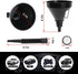 Wide Mouth Oil Funnel with Flexible Extension, Auto Nozzle Hose Funnel with Handle Removable Mesh Screen Filter, Funnel for Water Gas Coolant Tran...