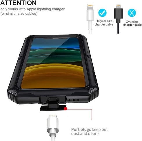 seacosmo Waterproof Case for iPhone 11 Pro, Strong Dust-Proof with Built-in Screen Protector Drop Protection Shock Absorption Case Cover for iPhon...