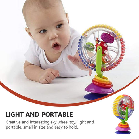 Toyvian High Chair Toy Baby Ferris Wheel Toy Suction Cup Newborn Spinner Activity Toy Newborn High Chair Rattle Interactive Development Educationa...