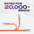 Statik TSumoCharge USB Type C to USB Type C Cable 6ft, 2M 100W Fast Charging , Liquid Silicone Cable, Support Data Transfer...