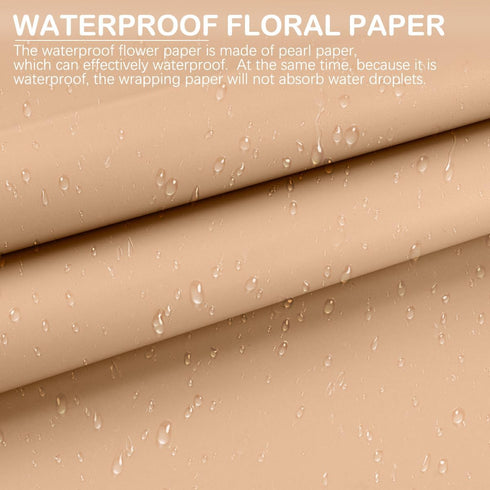 YOLUFER 20 Sheets Flower Wrapping Paper,Waterproof Floral Bouquet Wrapping Paper,Florist Supplies Packaging Paper for Bouquet DIY Crafts (22.8x22....
