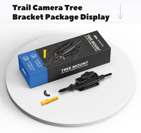 Adjustable Trail Camera Tree Mount: Game Camera Outdoor Mounting Bracket Holder with Double 360° Swivel Tilt Ball Joints, 1 Pack...