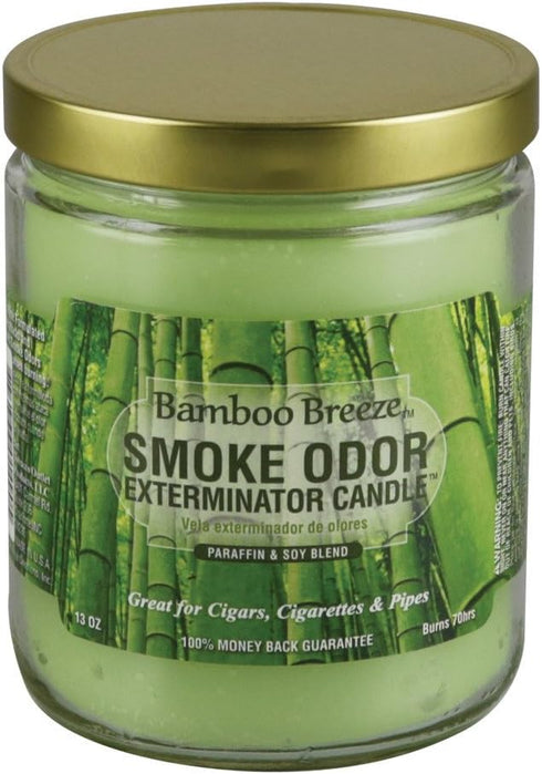 Smoke Odor Exterminator 13oz Jar Candle, Bamboo Breeze...
