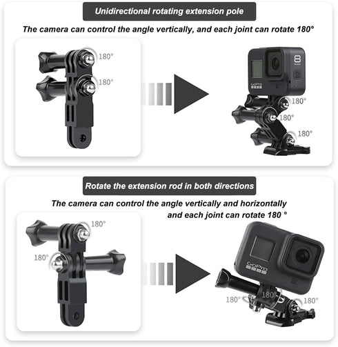 Helmet Sticky Mounts Adhesive Buckle Mount Accessory Kit for Insta360 ACE Pro X3 X2 X RS R GO 3 2, Basic Adapter Grab Bag accessories Compatible w...