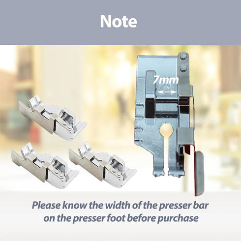 3 Pcs Seam Allowance Foot Quilting Foot for Sewing Machine 1/4'' Quilting Patchwork Presser Feet with Edge Guide Fits All Low Shank Snap On Machin...