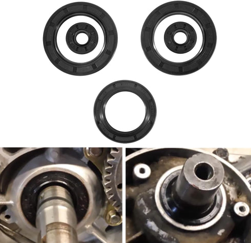 182-2142 Engine Oil Seal Rebuild Kit 400 400L Complete Engine Oil Seal Rebuild Kit Equivalent to 82114 822124 Fit for Polaris Sport Sportsman Big ...