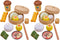 2 Sets Kids Pretend Play Toy Kitchen Cooking Toy Steamed Toy Food Chinese Breakfast Food Play Set Dollhouse Furniture (26Pcs)...