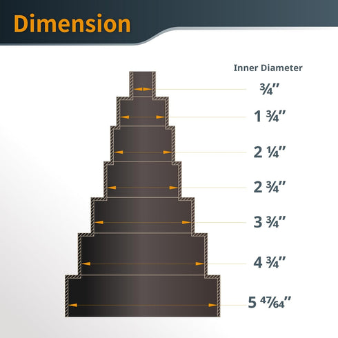 POWERTEC 70139V 6-to-1 Hose and Fittings Reducer Adapter, 1 PK...