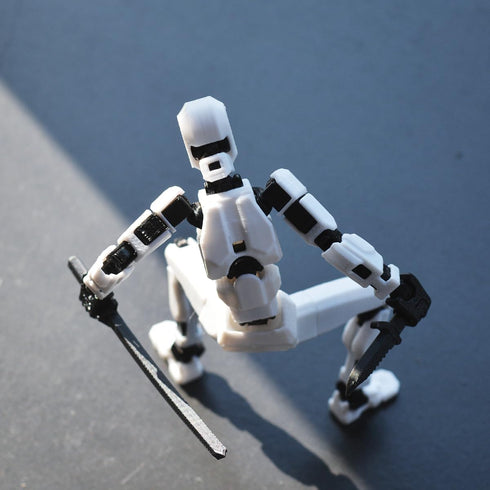 T13 Action Figure,T13 Action Figure Dummy13,3D Printed Multi-Jointed Movable,Creative Gifts for Kids and Adults (White)...
