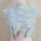 Embroidered Car Bone Lace Paste Flower Wedding Dress Evening Dress Children's Headdress Cuffs DIY Accessories Lace Fabric Accessories (Sky Blue)...