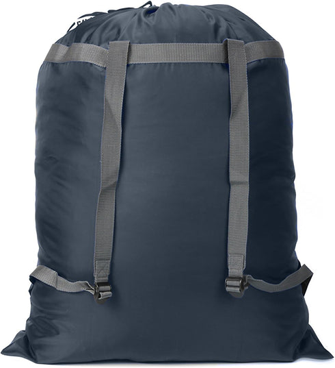 Laundry Bag Backpack, 27” x 34”Sturdy Laundry Bag with Shoulder Straps Drawstring Closure Heavy Duty Foldable Laundry Backpack for College, Travel...