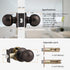 Probrico Ball Passage Door Knobs Door Lock Without Key in Oil Rubbed Bronze...