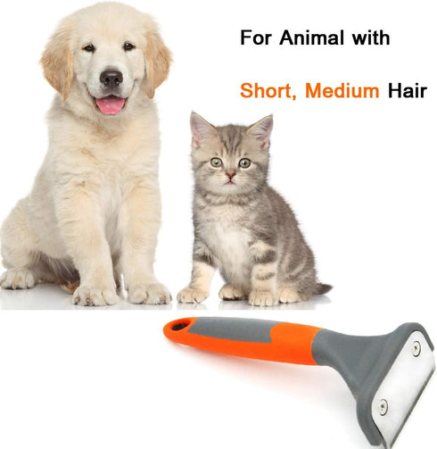 Pet Shedding Brush Pet Grooming Brush Professional Deshedding Brush Effectively Reduces Shedding by UP to 95% Especially for Short, Medium and Lon...