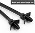 50 Pcs Black Nylon Push Mount Cable Zip Tie,120mm / 4.7Inch Arrow Push Mount Cable Ties, Multi-Purpose Self-locking Wire Wrap Strap...