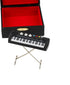 Miniature Electronic Organ with Case Mini Musical Instrument Mini Electronic Keyboard Miniature Dollhouse Model Electone Christmas Ornament (3.53"...
