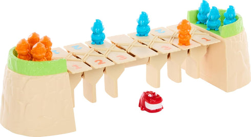 Mattel Games Greedy Gator 2-Player Kids Game for Game Night, Get Monkeys Across The Bridge First with Rolling Alligator...