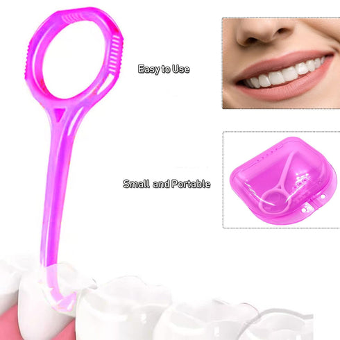 Aligner Remover Tool, 4 Pcs Clear Aligner Removal Tool for Invisible Removable Braces, Oral Care Disassembly Accessories - 4 Colors B...