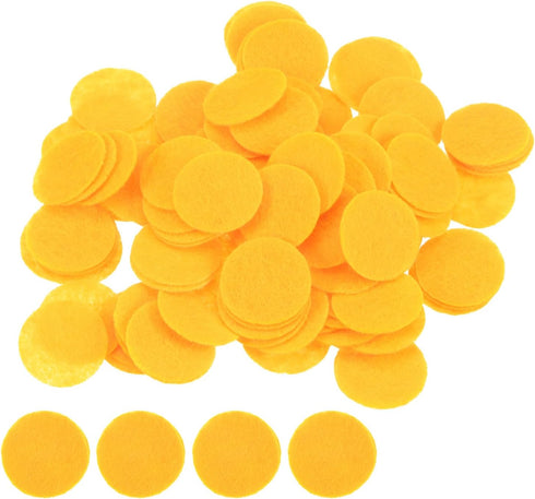 HARFINGTON 200pcs Round Felt Circles, 20mm 3/4" Pre Cut Felt Craft Pads Non-Woven Mini Felt Fabric Circles for DIY Sewing Handcraft Cut Projects C...