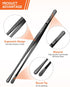 Kitchen Tweezers, Round Tip Tweezer Tongs For Cooking, Black Stainless Steel Food Tweezers, Multi-function Precision Serrated Tips Cooking Tongs K...