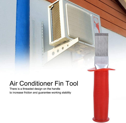 Air Conditioner Fin Tool Condenser Coil Comb Cleaner Brush Stainless Steel Repair Cleaning Manual Tools for Cleaning Repairing Equipment, Refriger...