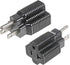 NEMA 5-15P to 5-15/20R Adapter,15 Amp Household Plug to 20 Amp T-Blade Female Adapter,15 Amp Male to 20 Amp Female Plug Outlet 3 Prong Household T...