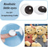 OLYCRAFT 48 Pcs 24 Styles Glass Craft Eyes 1 inch Half Round Glass Puppet Eyes Stuffed Crochet Eyes Animal Eye Crochet Crafts Making for DIY Clay ...