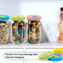 Regular Mouth Mason Jar Lids with Straw Hole/Stoppers/Silicone Rings/Cleaning Brush, Rust-proof, BPA Free Plastic Canning Lids, Great for Drinking...