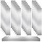 Amylove 24 Pcs 304 Stainless Steel Strips Shim Stock Metal Shims 1" Width x 6" Length Assortment 8 Thickness Sizes Thin Metal Sheet for Kitchen Tr...