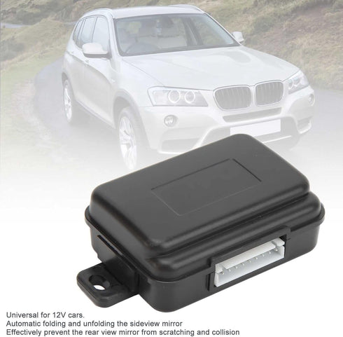 Car Power Window Closer Module, Car Side Mirror Module Rear View Mirror Smart Control Folding Unfolding System 12V Universal for Auto...