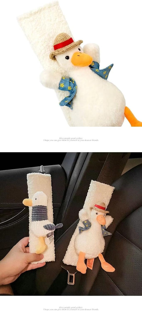 Car Seat Belt Cover Stocking Stuffers Cute Creative Toy Flower Cloud Duck Safety Seatbelt Shoulder Pad Auto Accessory Neck Cushion Protector Seatb...
