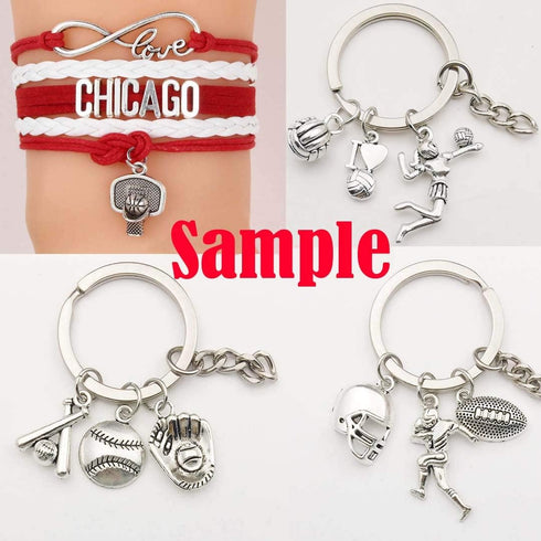 iloveDIYbeads Ball Sports Charms-75pcs Alloy Ball Games Sports Basketball Charms For Jewelry Making Crafting DIY Necklace Earrings Bracelet Access...
