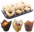 200 Pcs Brown Tulip Muffin Baking Cupcake Liners, Greaseproof, Heat-resistant, Disposable, Ideal for Weddings, Anniversaries, Birthdays...
